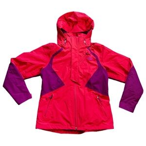 The North Face Orange Purple DryVent Hooded Jacket Size Large